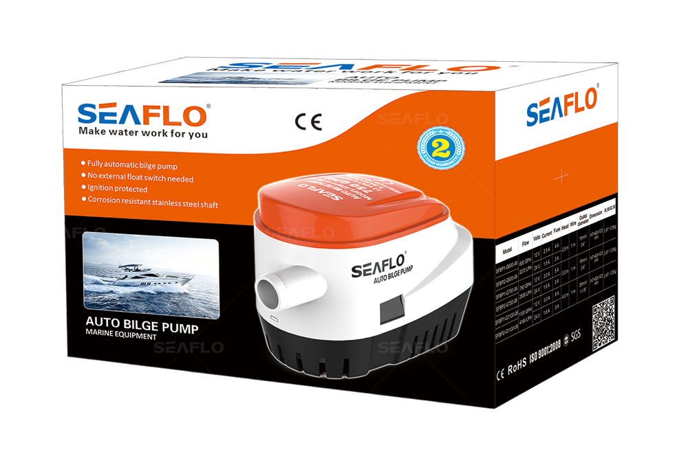 Автомат. помпа в/о 12B 1100GPH auto (299(3,5м)-4318 л/час)