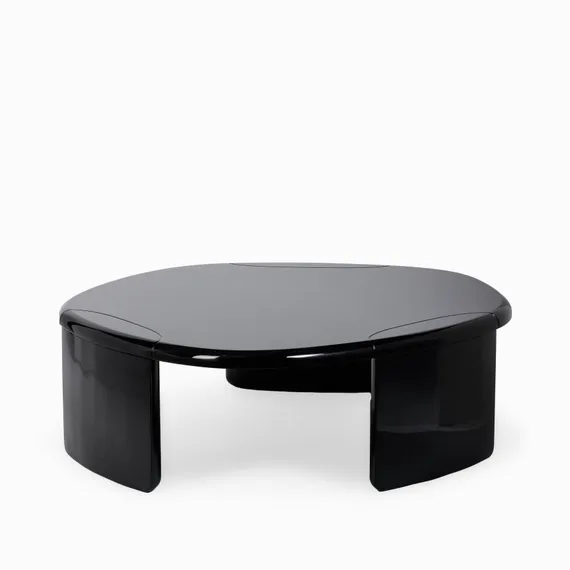 Кофейный стол Drew 119х108 см, черный глянец
