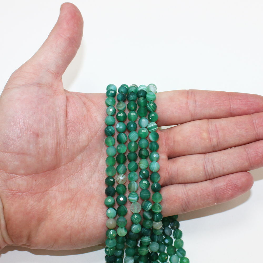 Агат зеленый юв 5.5мм