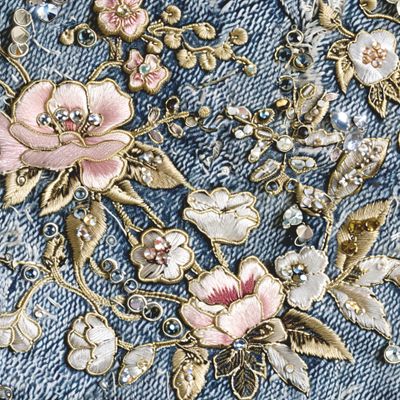 Деним и вышивка
