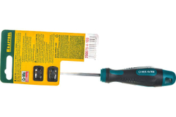 Отвертка Kraftool Expert Cr-Mo-V сталь двухкомпонентная противоскользящая рукоятка HEX № 4x100 мм 250075-4-100