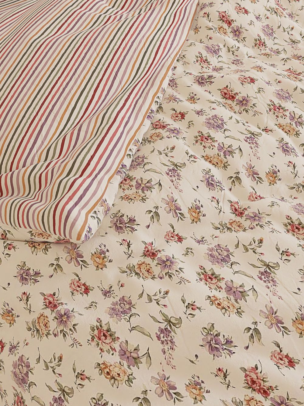 Постельное белье Сказка "Виктория/Нежная полоска" евро Наволочка 50х70 см 2 шт Простынь на резинке 180х200 см Пододеяльник 200х215 см, перкаль