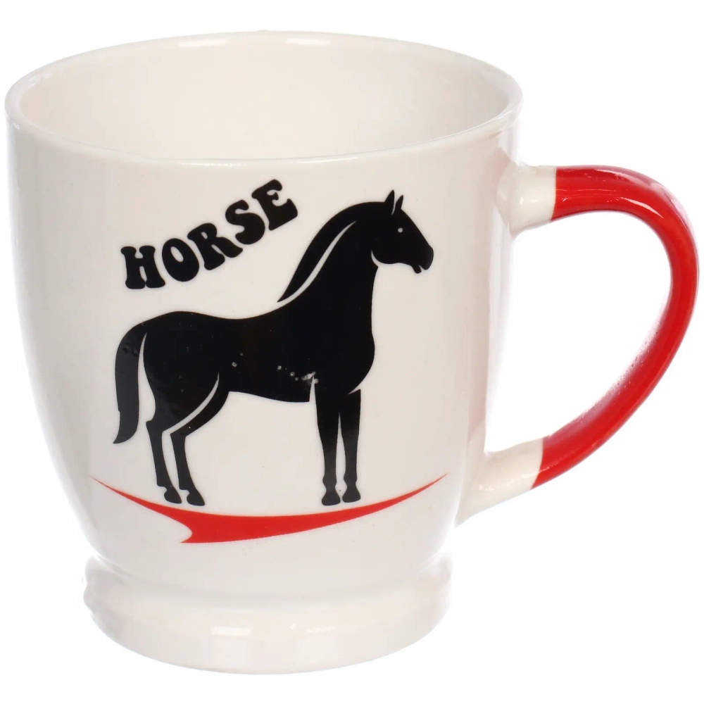 Кружка керамическая 210мл «Грациозные кони», микс рисунков