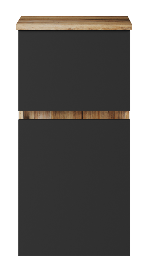 Шкаф Misty Ива 40 подвесной универсальный (графит, дуб вотан)