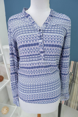 Рубашка Jean Pascale с принтом 44 размер