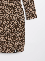 Платье-водолазка для девочки обтягивающее на осень