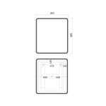 Зеркало с подсветкой и термообогревом IDDIS Cloud X, 80 см, CLX80T0i98