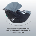 Детская коляска Rant Teo Soft 3 в 1 с автокреслом Aster Zero Graphite Olive
