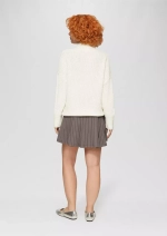 Вязаный свитер свободного кроя с воротником из смеси хлопка s.Oliver