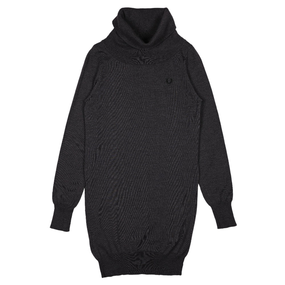 Винтажное шерстяное платье Fred Perry из итальянской линейки со свободным воротом, М