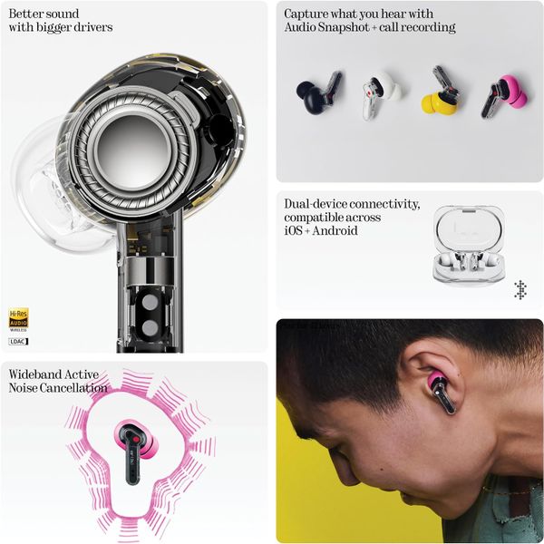 Беспроводные наушники Nothing Ear (3a) (2026, B190), Желтый | Yellow