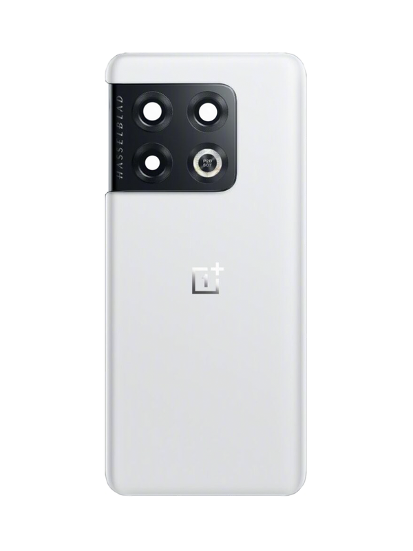 Задняя крышка для OnePlus 10 Pro белая (White Panda) со стеклом камеры