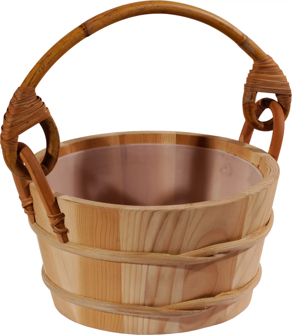 SAWO Ведро деревянное 4л. с пласт. вст., 341-D