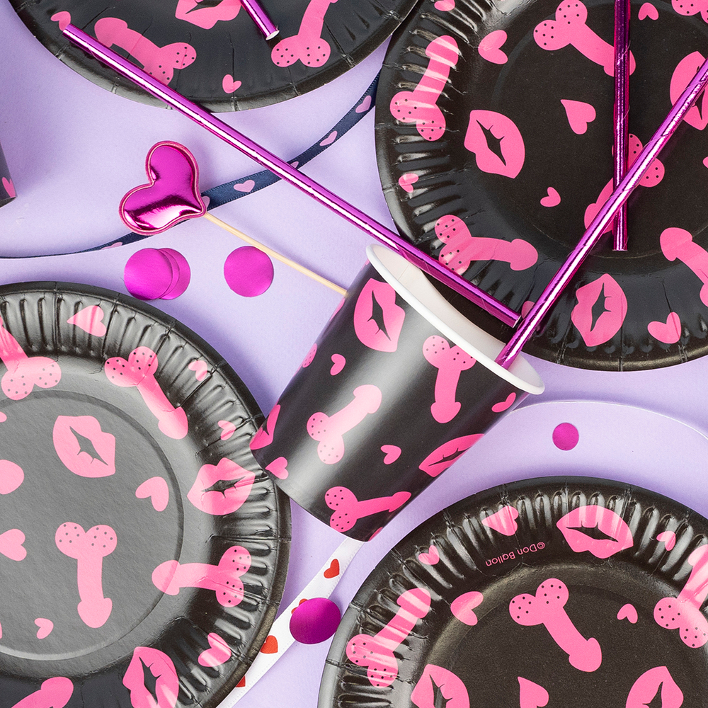 Тарелки бумажные «Девичник» 18+, 18 см, 6 шт