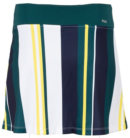 Теннисная юбка Fila Skort Elliot - white/deep teal stripe