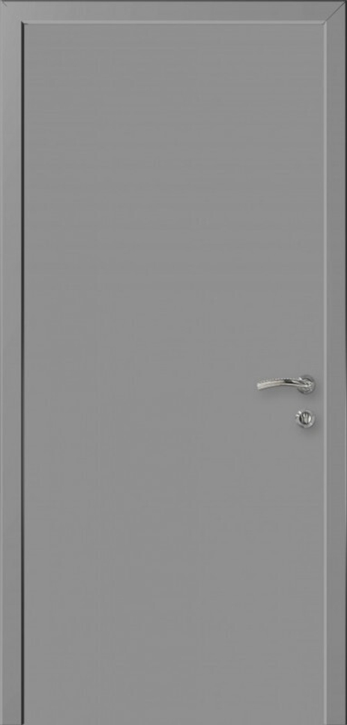Дверь влагостойкая пластиковая KAPELLI classic Гладкая Моноколор серый 7046 + коробка