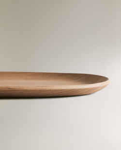 Zara Home Поднос из дерева, цвет бежевый, 31 см