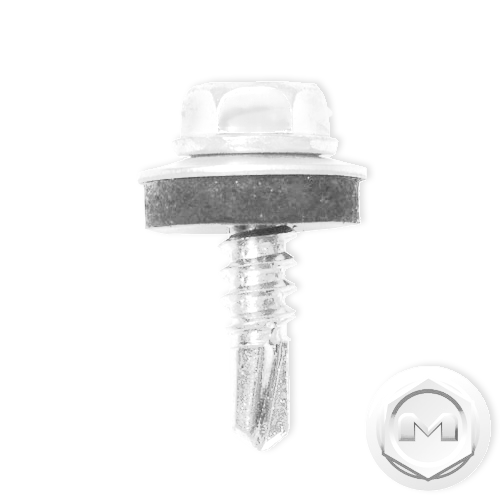 Саморез по металлу Daxmer 5,5х19 RAL 9003 (250) сверло №3