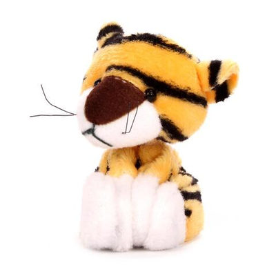 Мягкая игрушка магнит Тигр 10см, пакет