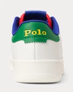 Детские кроссовки из искусственной кожи с логотипом Polo Ralph Lauren