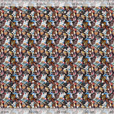 Африканские женщины с леопардом by LalaChandra Art 1200 DPI