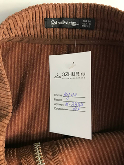 Юбка Stradivarius вельветовая, маркировка 38, визуально 44 размер