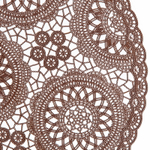 Салфетка на стол 38см «Кружево» шоколад