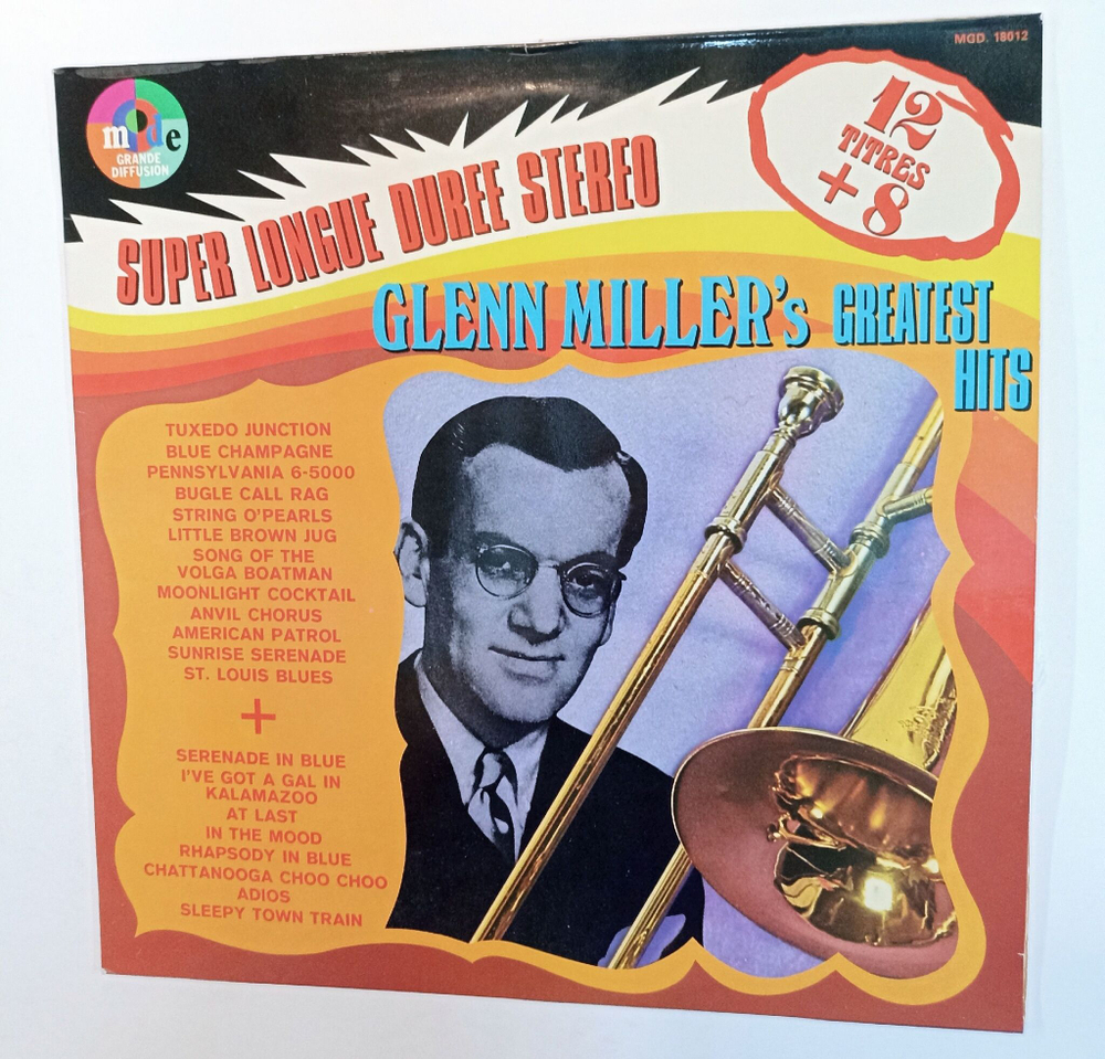 Винтажная виниловая пластинка LP Glenn Miller Glenn Millers Greatest Hits (France 1974)