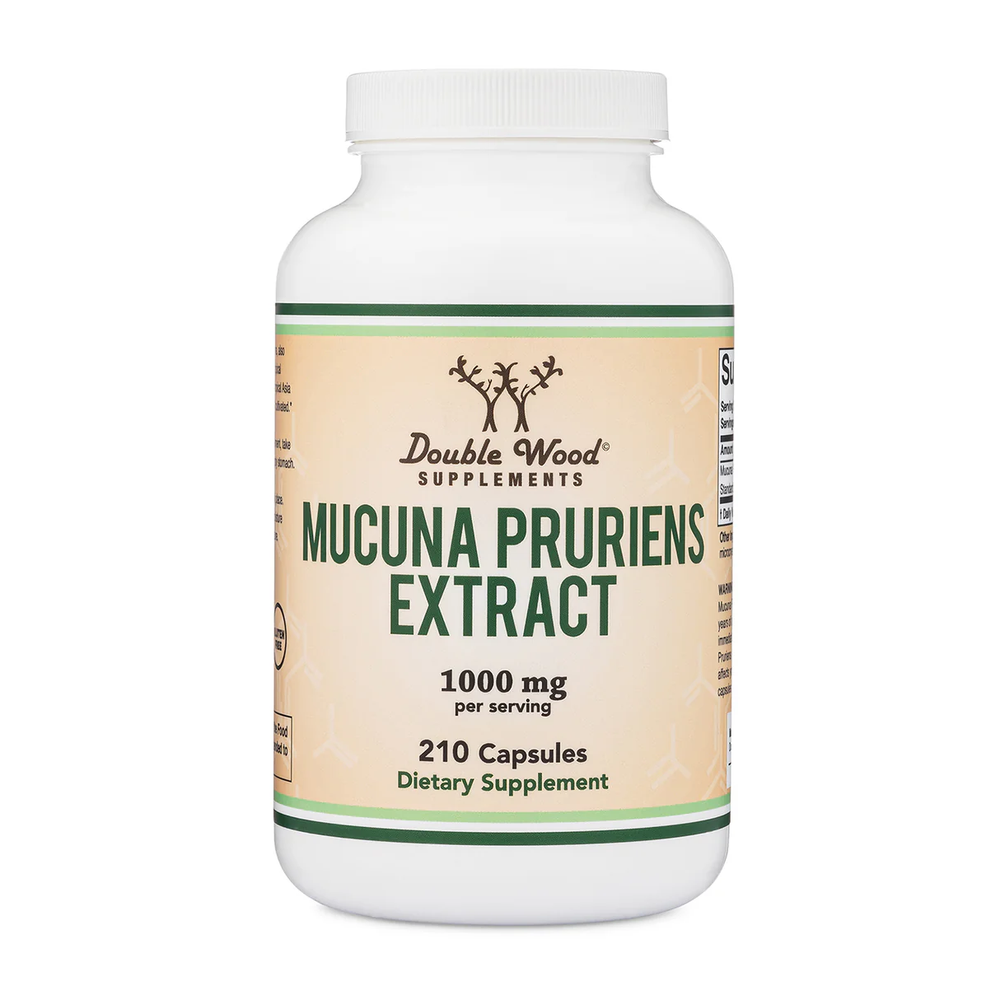 Double Wood Supplements - Mucuna Pruriens - 210 x 500 mg capsules