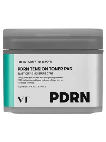 VT Cosmetics PDRN Tension Toner Pad тонер-пэды с ПДРН для сияния кожи
