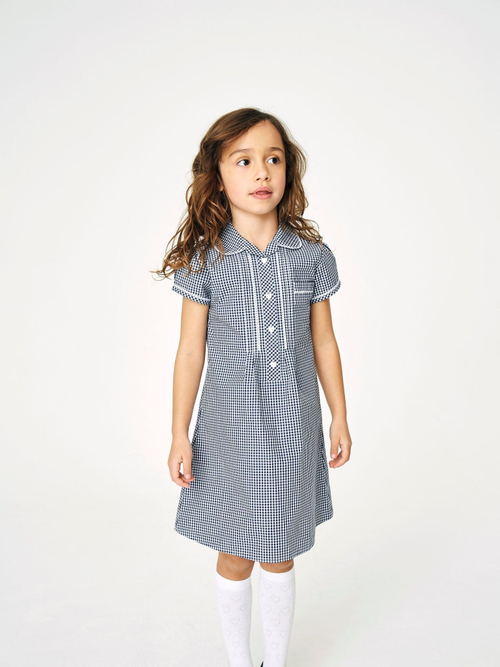 Платье школьное для девочки Next 819-799, Черный, Белый