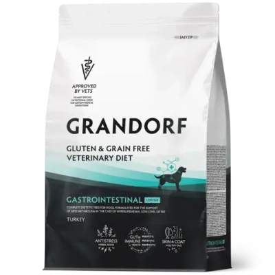 Grandorf GASTROINTESTINAL LOW FAT, Gluten & Grain Free, Veterinary Diet (Turkey)