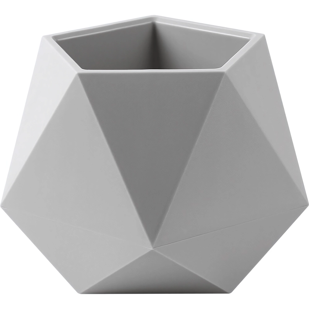 Кашпо для цветов пластиковое 0,72л d-13см «Абремо» Серый жемчуг