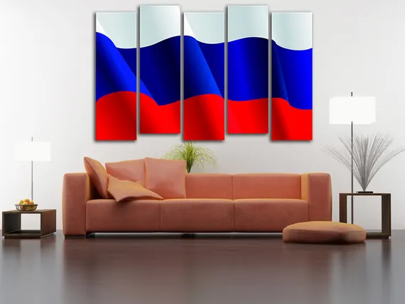 Модульная картина "Государственный флаг Российской Федерации"