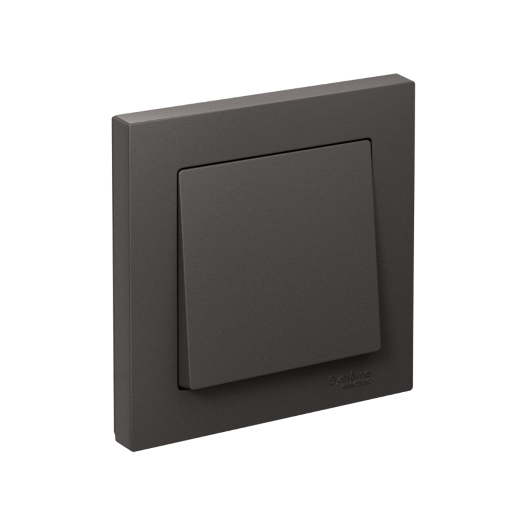 Выключатель 1-кл. AtlasDesign сх.1 10АХ в сборе базальт SE ATN001412