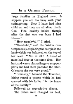 In a German pension | Katherine Mansfield