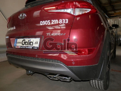 Фаркоп оцинкованный Galia H095C для Hyundai Tucson дорестайл 2015-2018, Kia Sportage 4 дорестайл 2015-2018(паспорт и сертификат в комплекте)(без электрики)
