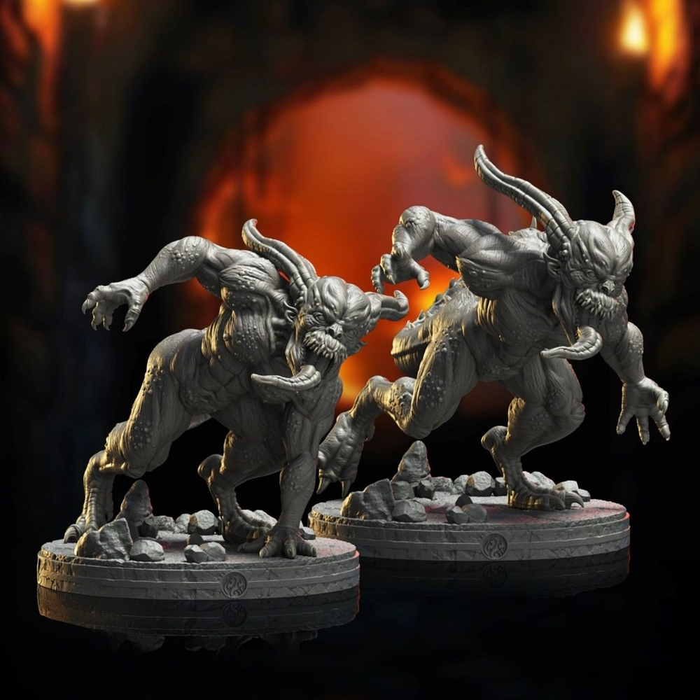 набор из 2шт Оскверненные ДнД DnD миниатюры набор Catacombs of Anguish