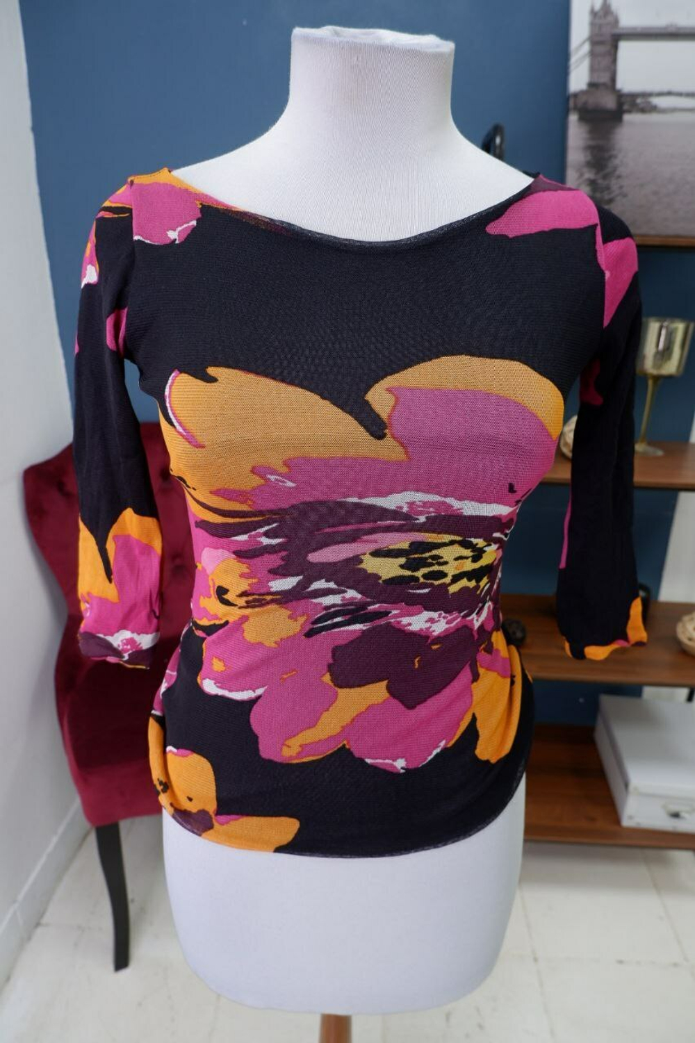 Джемпер Marella с цветочным принтом 44 размер