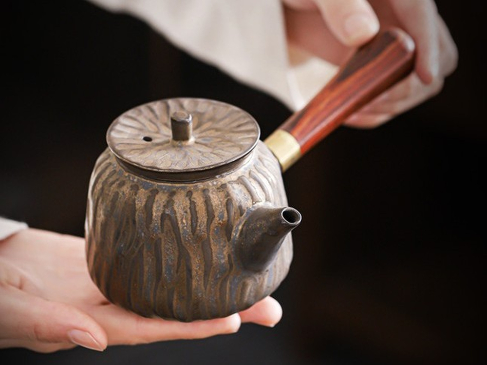 Чайник ВИНТАЖНАЯ КЕРАМИКА с боковой ручкой