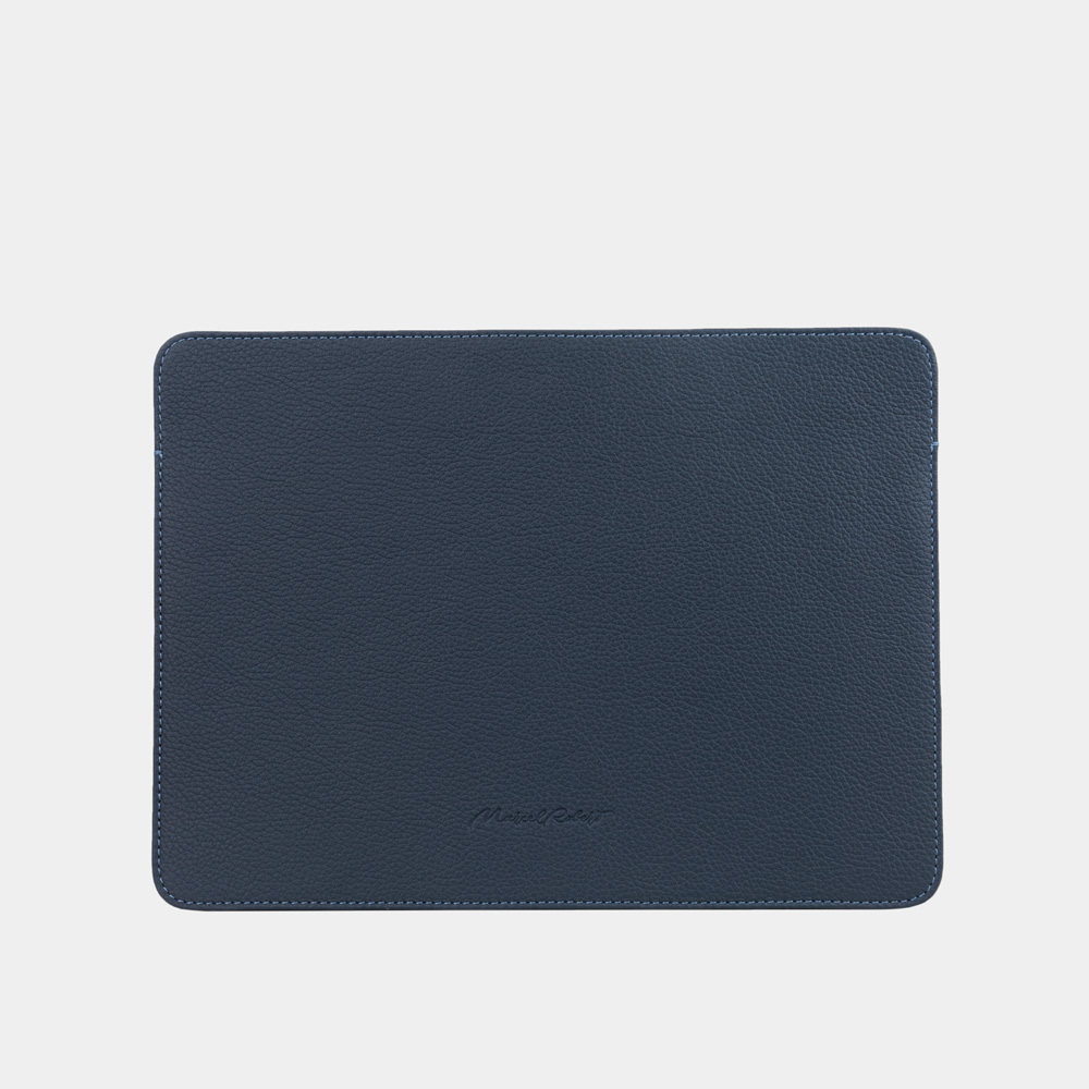 Чехол для iPad из кожи теленка, синего цвета