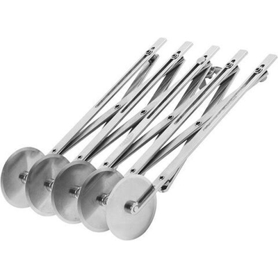 Нож роликовый для теста 5 лезвий;сталь нерж.;,H=55,L=220мм;металлич. (Цвет: серебристый)