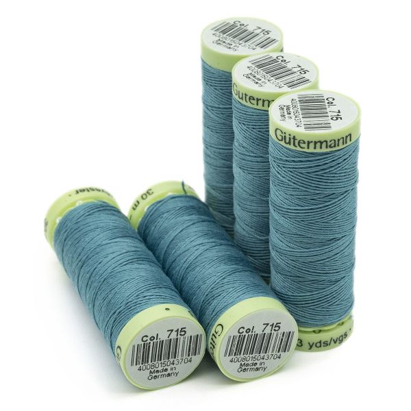 Нитки отделочные Gutermann Top Stitch 30 (30 метров), 5 кат. | 715 св.зеленое море