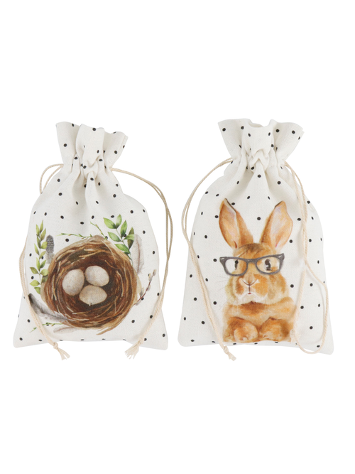 Мешочек декоративный "Счастливая Весна" в ассортименте 16x10,5x0,5см