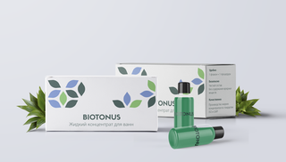 Набор Жидкий концентрат для ванн BIOTONUS Эвкалипт с ментолом 300 мл (10 флаконов по 30 мл в коробке)