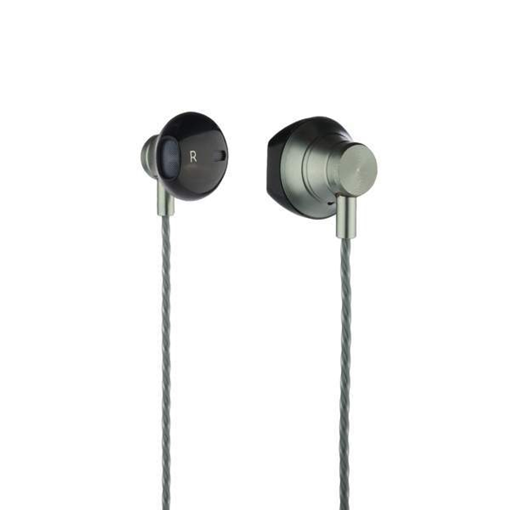 Наушники Hoco M18 Gesi Metallic Universal Earphone with mic (1.2 м) с микрофоном Graphite Графитовые