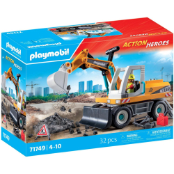Playmobil Action Heroes 71749 Большой экскаватор с ковшом 32 детали — фото 1