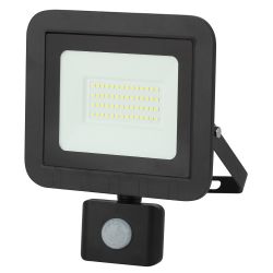 Прожектор светодиодный уличный ЭРА LPR-041-2-65K-050 50Вт 6500К 4000Лм IP65 датчик движения регулируемый | Прожекторы Стандарт