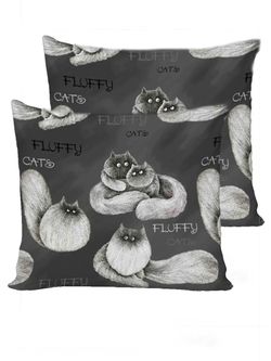 Наволочка комплект 2шт Сказка "Fluffy" 70х70 см, поплин