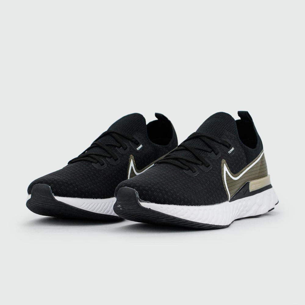 Кроссовки Nike React Infinity Run Flyknit Black Grey / White